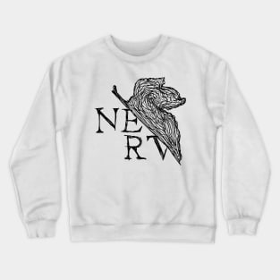 Dark and Gritty NERV logo Crewneck Sweatshirt